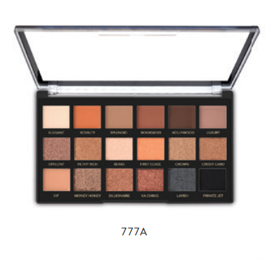 paleta de sombras 777a pro eyes 18 tonos elixir make-up