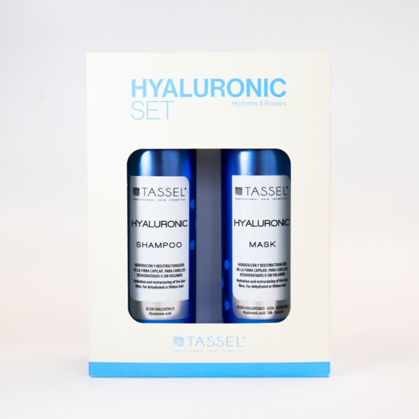 pack-hyaluronic-tassel-champu-mascarilla-acido-hialuronico-frontal.jpg Pack Hyaluronic de Tassel con champú y mascarilla de ácido hialurónico para hidratación y reparación del cabello